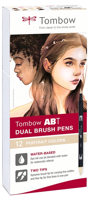 Tombow Marker ABT Dual Brush 12P-4 Porträtfarben (12)