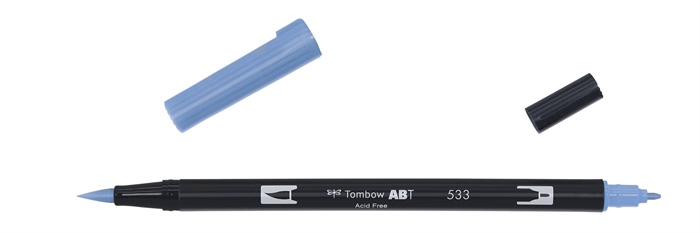 Tombow Marker ABT Dual Brush 533 Pfau Blau