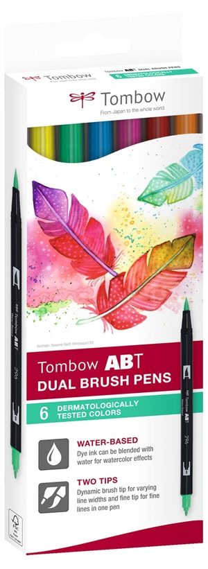 Tombow Marker ABT Dual Brush 6C-3 Tattoos Karton (6)