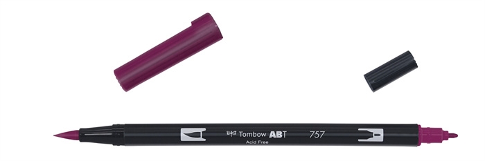 Tombow Marker ABT Dual Brush 757 Hafenrot