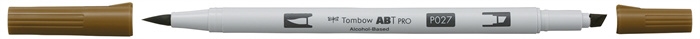 Tombow Marker Alkohol ABT PRO Dual Brush 027 dunkle Ockerfarbe
