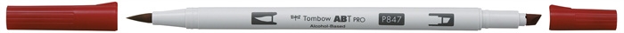 Tombow Marker Alkohol ABT PRO Dual Brush 847 Karmesinrot