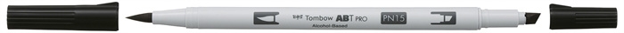 Tombow Marker Alkohol ABT PRO Dual Brush N15 schwarz