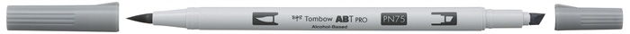 Tombow Marker Alkohol ABT PRO Dual Brush N75 kühlgrau 3