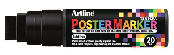 Artline Poster Marker 20 schwarz.