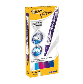 Bic Whiteboardmarker Velleda Fashion 4er Pack