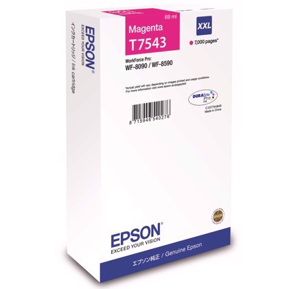 Epson WorkForce Tintenpatrone XXL Magenta - T7543