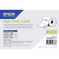 High Gloss Etiketten - gelochte Etiketten 102 mm x 51 mm (2310 Etiketten)