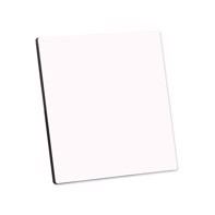 ChromaLuxe Flat Top Photo Panel With Kickstand - 152 x 152 x 6,35 mm Gloss White Hardboard