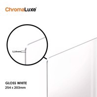 ChromaLuxe Metal Photo Panels  Gloss White Aluminium 254 x 203 x 1,14 mm 