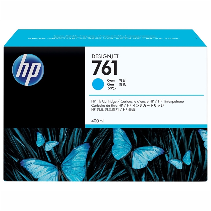 HP 761 cyan Tintenpatrone, 400 ml