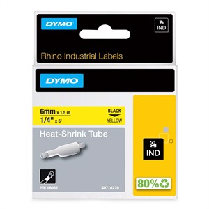 Tape Rhino 6mm x 1,5m Schrumpfschlauch bl/gel.