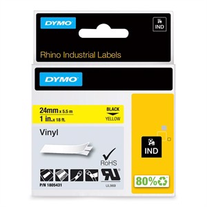 Tape Rhino 24mm x 5,5m Farbe Vinyl bl/gelb