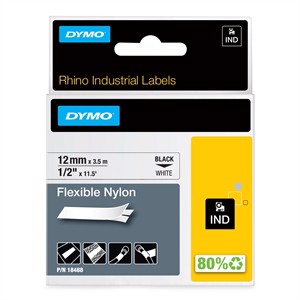 Tape Rhino 12mm x 3,5m flexibles Nylon schwarz/weiß