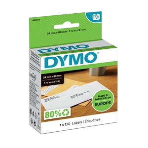 Dymo LabelWriter Etiketten 28 x 89 mm, 1 x 130 Stück.
