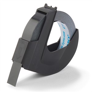 Tape-Präger 9 mm x 3 m schwarz