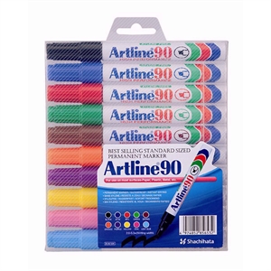 Artline Marker 90 Set mit 10 verschiedenen Farben