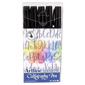 Artline Supreme Calligraphy Pen 5 - Set Schwarz