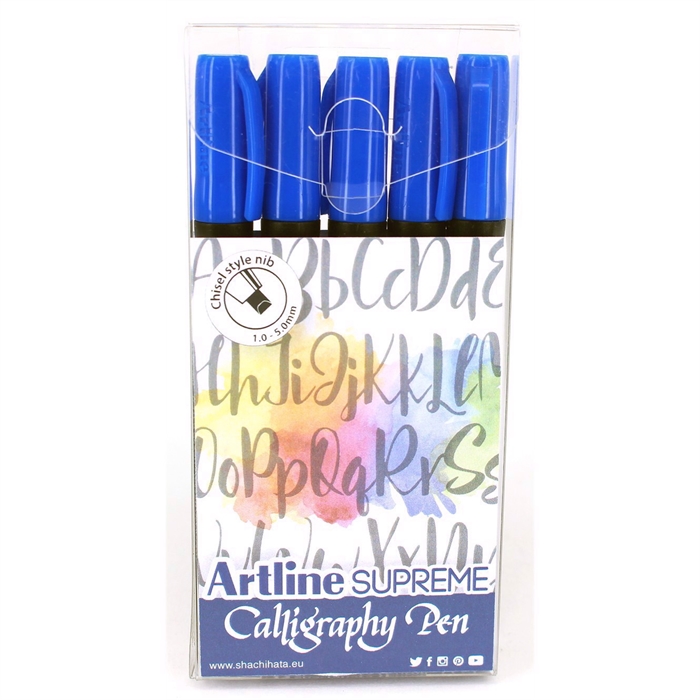 Artline Supreme Kalligraphie Stift 5 - Set Blau