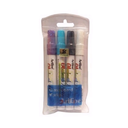 Artline Glastavle Marker (4 in einer Hülle)