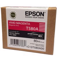 Epson Vivid Magenta 80ml Tintenpatrone T580A - Epson Pro 3880