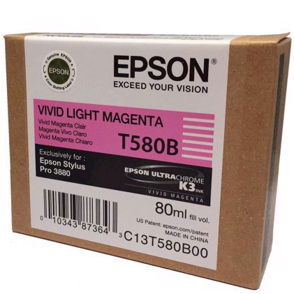 Epson Vivid Light Magenta 80 ml Tintenpatrone T580B - Epson Pro 3880