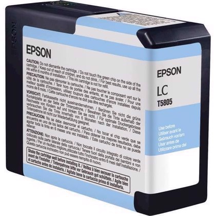 Epson Light Cyan 80 ml Tintenpatrone T5805 - Epson Pro 3800 und 3880