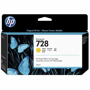 HP 728 130-ml-Patrone Yellow DesignJet