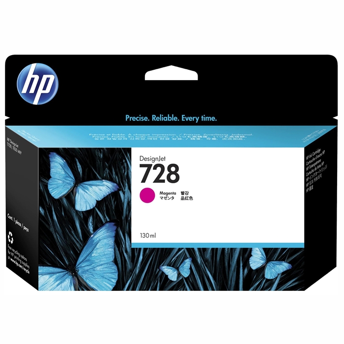 HP 728 130-ml-Patrone Magenta DesignJet