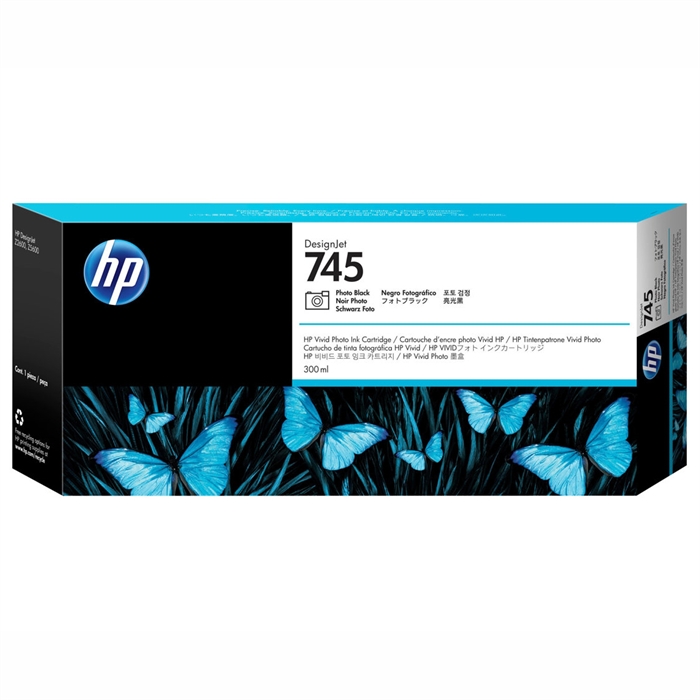 HP 745 photo black Druckerpatrone, 300 ml