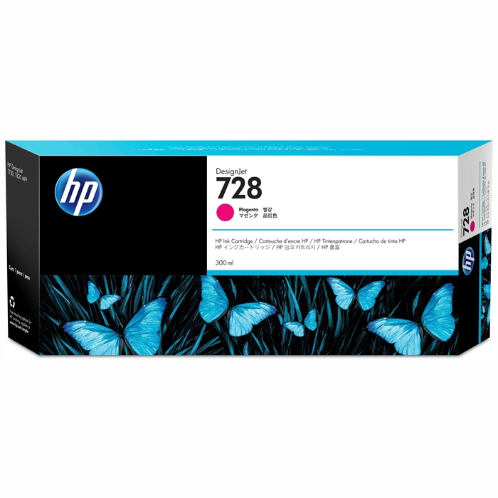 HP 728 300-ml-Patrone Magenta DesignJet