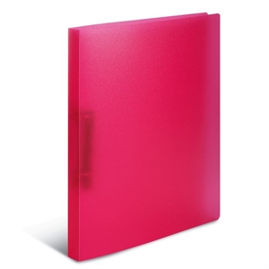 HERMA Ringbuch PP A4 2-Ring 25mm transparent pink