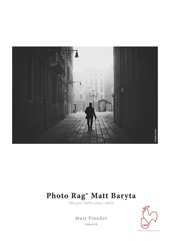 Hahnemühle Photo Rag Matt Baryta 308 g/m² - 17" x 12 meter