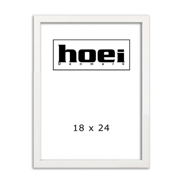 Weißer Holzrahmen für Fotos und Poster 18 x 24 cm