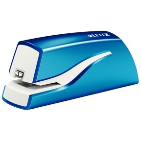 Leitz Hefter WOW batteriebetrieben bis 10 Blatt blau