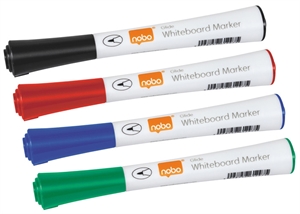 Nobo WB Marker Glide fein rund 1mm Set (4)