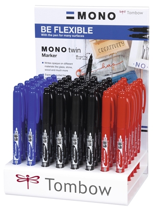 Tombow Fineliner MONO twin pen 0,4/0,8 Display Satz (48)