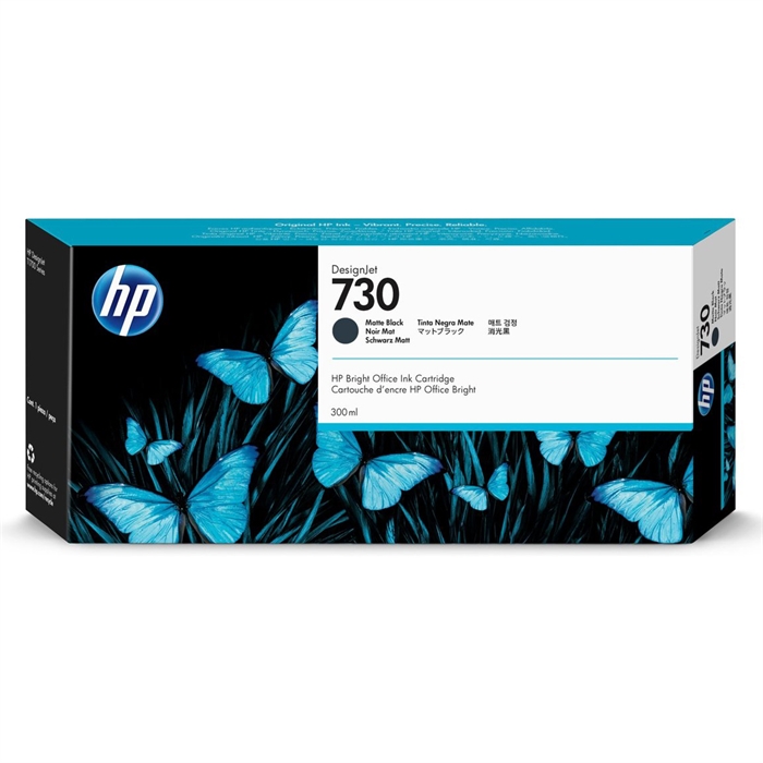 HP 730 300-ml Matte Black DesignJet-Patrone