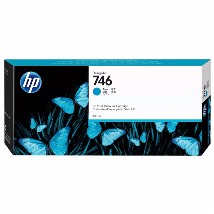 HP 746 300-ml-Patrone Cyan DesignJet