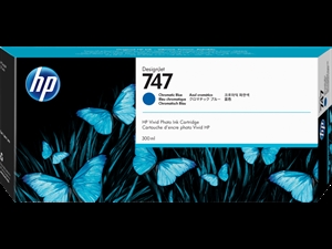 HP 747 300-ml-Patrone Chromatic Blue DesignJet