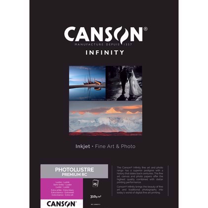 Canson Photo Luster Premium RC 310g/m² - A3, 25 Blättern