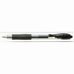 Pilot Gelschreiber mit Klickmechanismus G-2 0,5 Schwarz