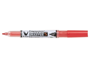 Pilot V Board Master S Ultra Fine Round Tip Red