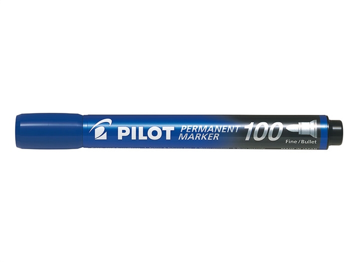 Pilot Marker Permanent 100 rund blau