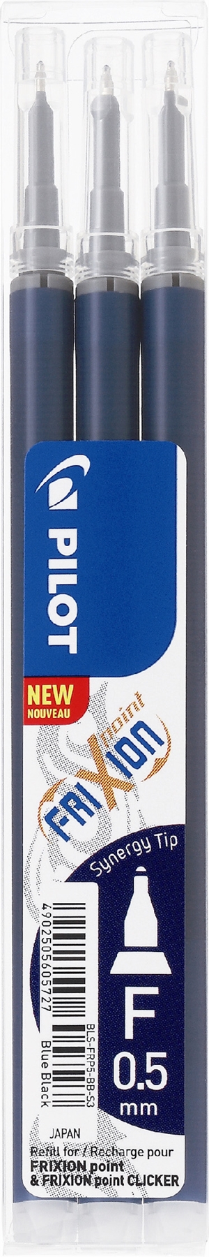 Pilot Frixion Point Clicker 0,5 Nachfüllung blau schwarz (3)