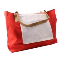 Beach Bag Red 35 x 53 cm, Velcro Strap