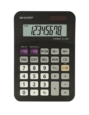 Sharp Tischrechner EL-330FB schwarz
