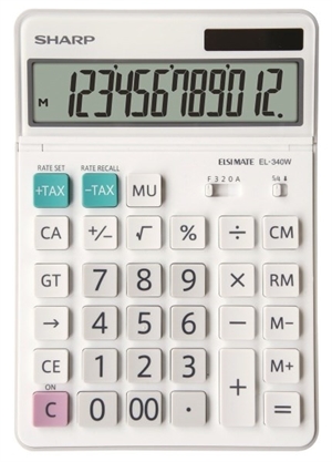 Sharp Tischrechner EL-340W, 12 Stellen
