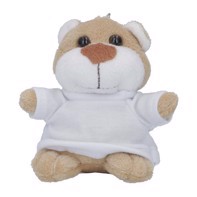 Keychain Plush Bear with T-Shirt - 10 cm 