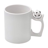 Sublimation Mug 11oz White - Football handle 